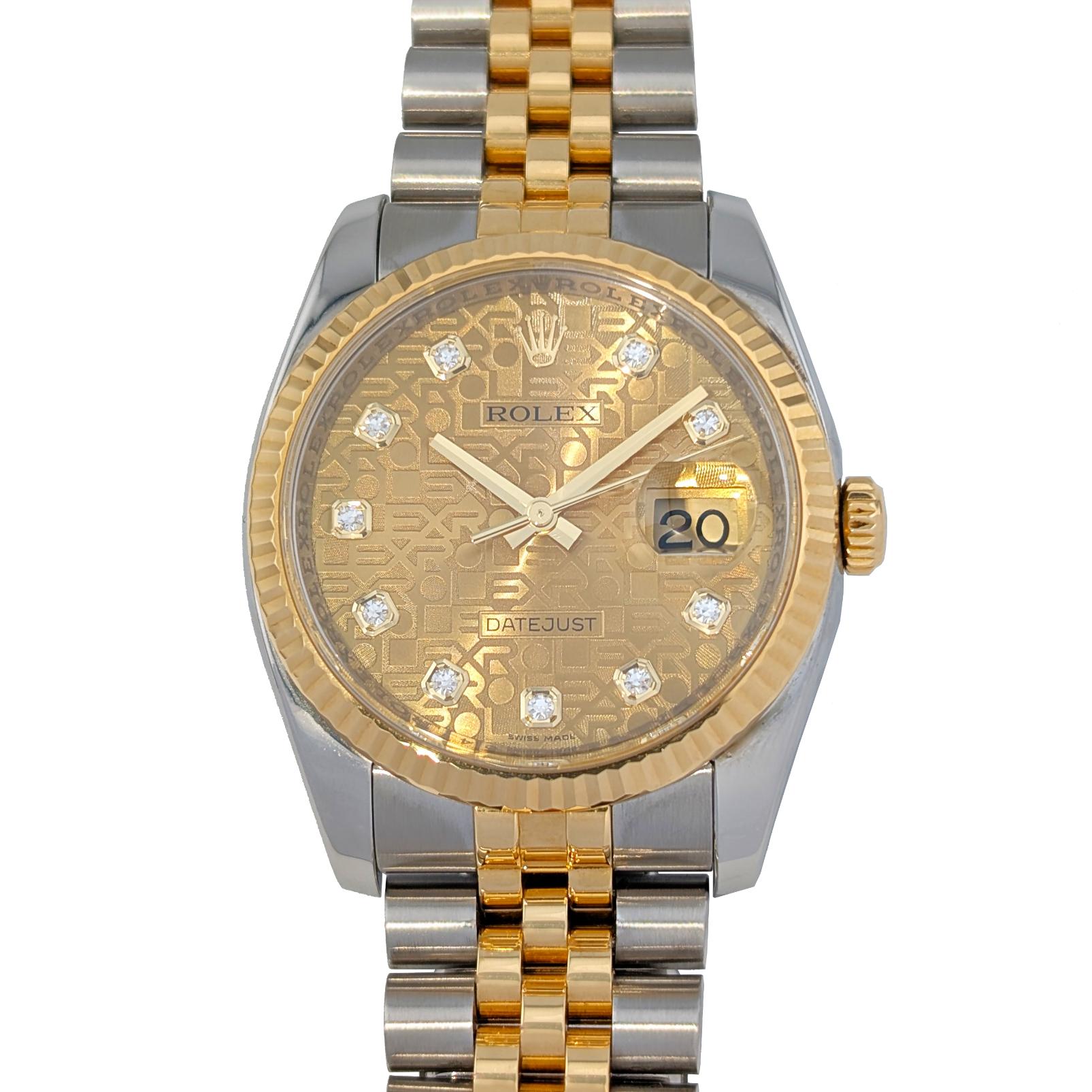 1 Rolex 116223G Datejust 36 Diamond Computer Dial 36mm 2012