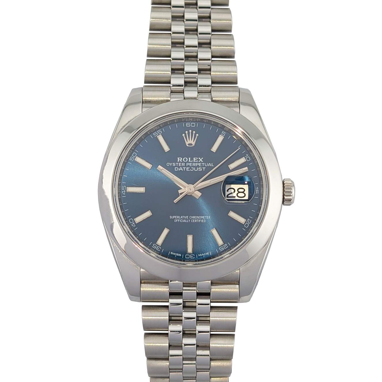 1 Rolex 126300 Datejust 41 Sunburst Blue Dial Jubilee 41mm ~2019