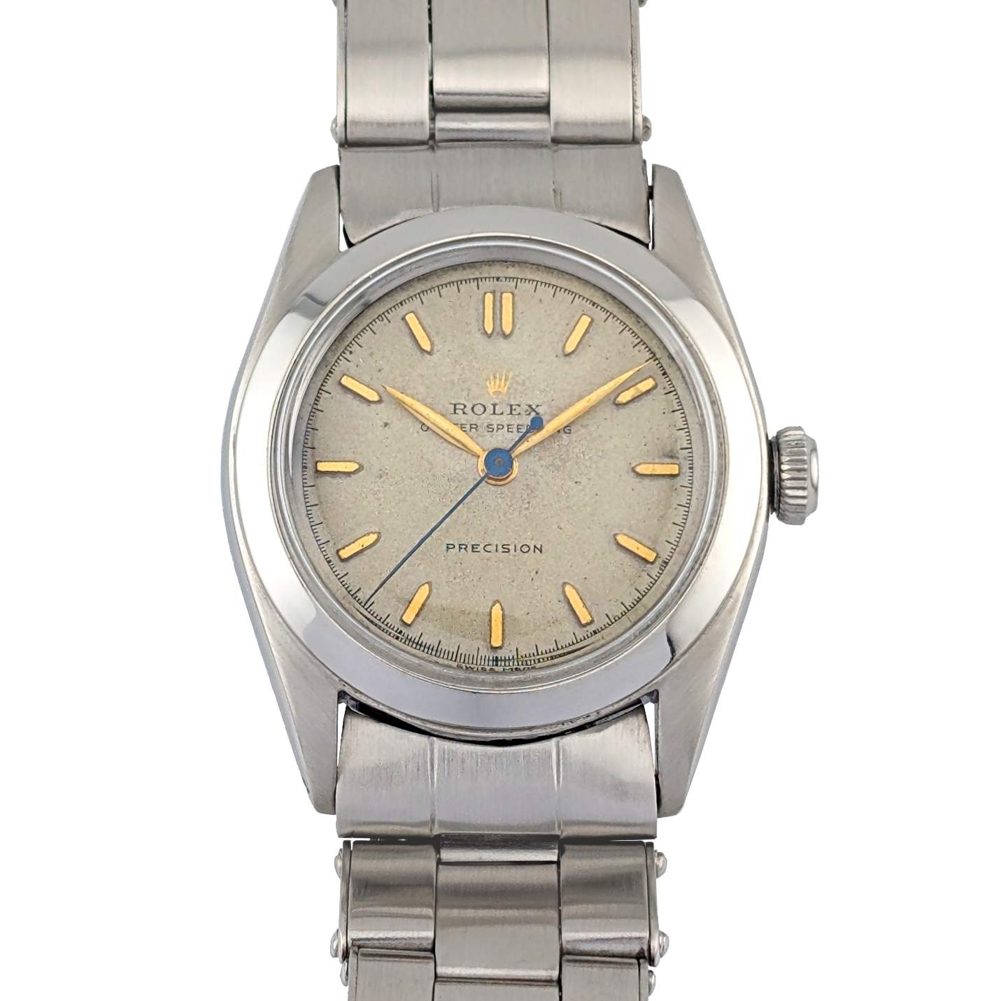 1 Rolex 6020 Vintage Oyster Speedking Precision 31mm 1952 Box & Papers