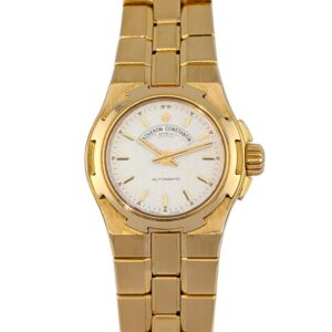 Vacheron Constantin 12050 Rare 18k Gold Automatic Overseas 24mm 1980s Box & Papers