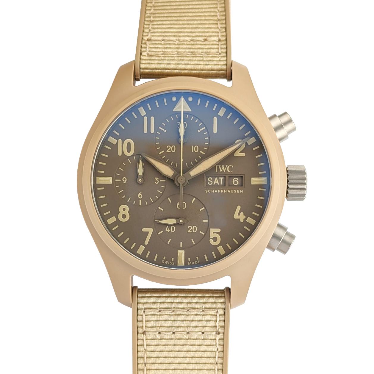 1 IWC IW389402 Pilot Chronograph Top Gun Mojave Desert 41mm 2025 Box & Papers