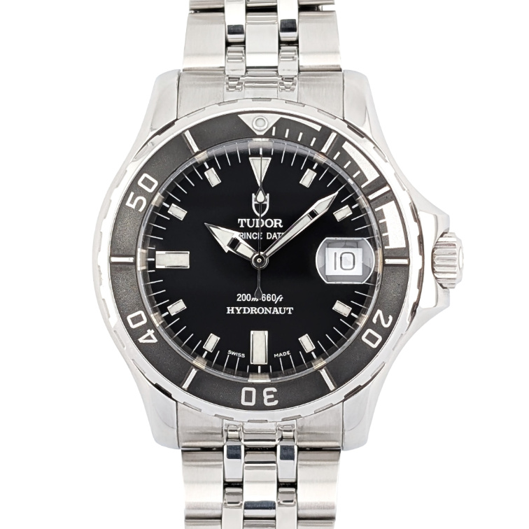 1 Tudor 89190 Prince Date Hydronaut Black Bezel 40mm 1997