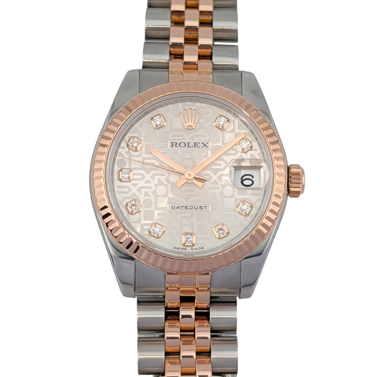 1 Rolex 178271 Datejust Rose Gold Diamond Jubilee Dial 31mm 2010 Box & COA