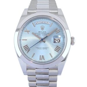 Rolex 228206 Day-Date Ice Blue Roman 40mm 2021 Box & Papers MINT