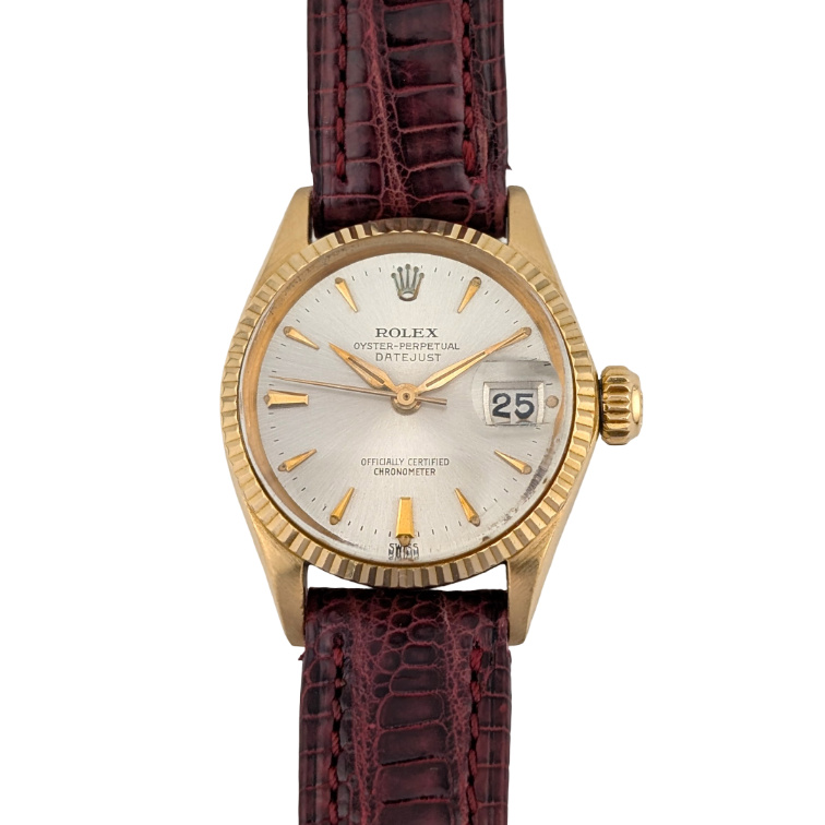 1 Rolex 6517 Oyster Perpetual Lady Date 18k 25mm 1963