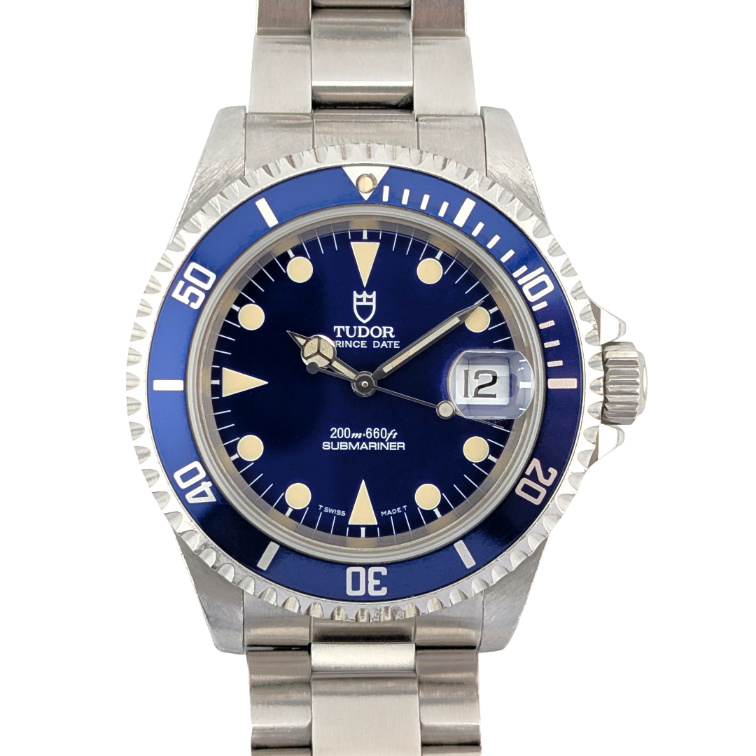 1 Tudor 79190 Vintage Submariner Blue 40mm 1998 Box & Papers