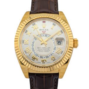 Rolex 326138 Sky-Dweller Silver Roman Dial 42mm 2017 Box & Papers NOS