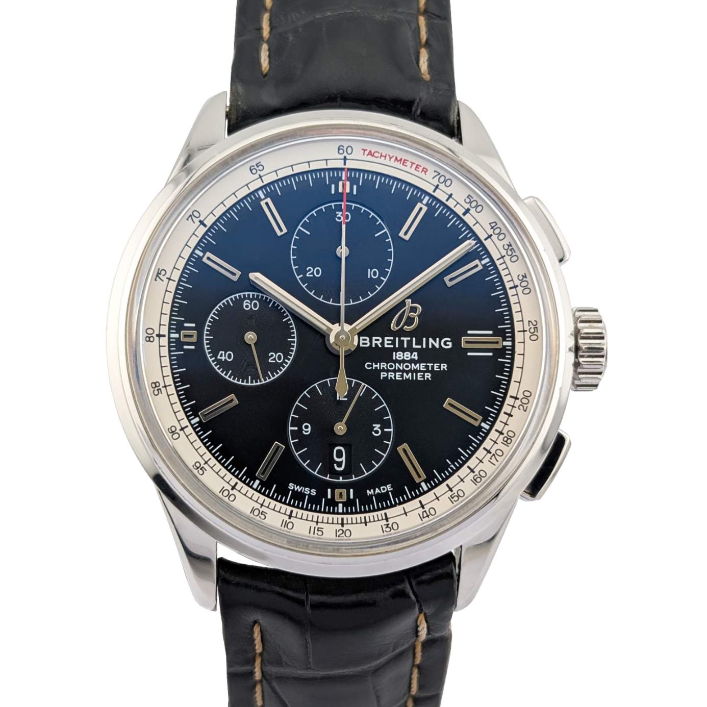 1 Breitling A13315351B1P1 Premier Chronograph 42mm 2019 Box & Papers