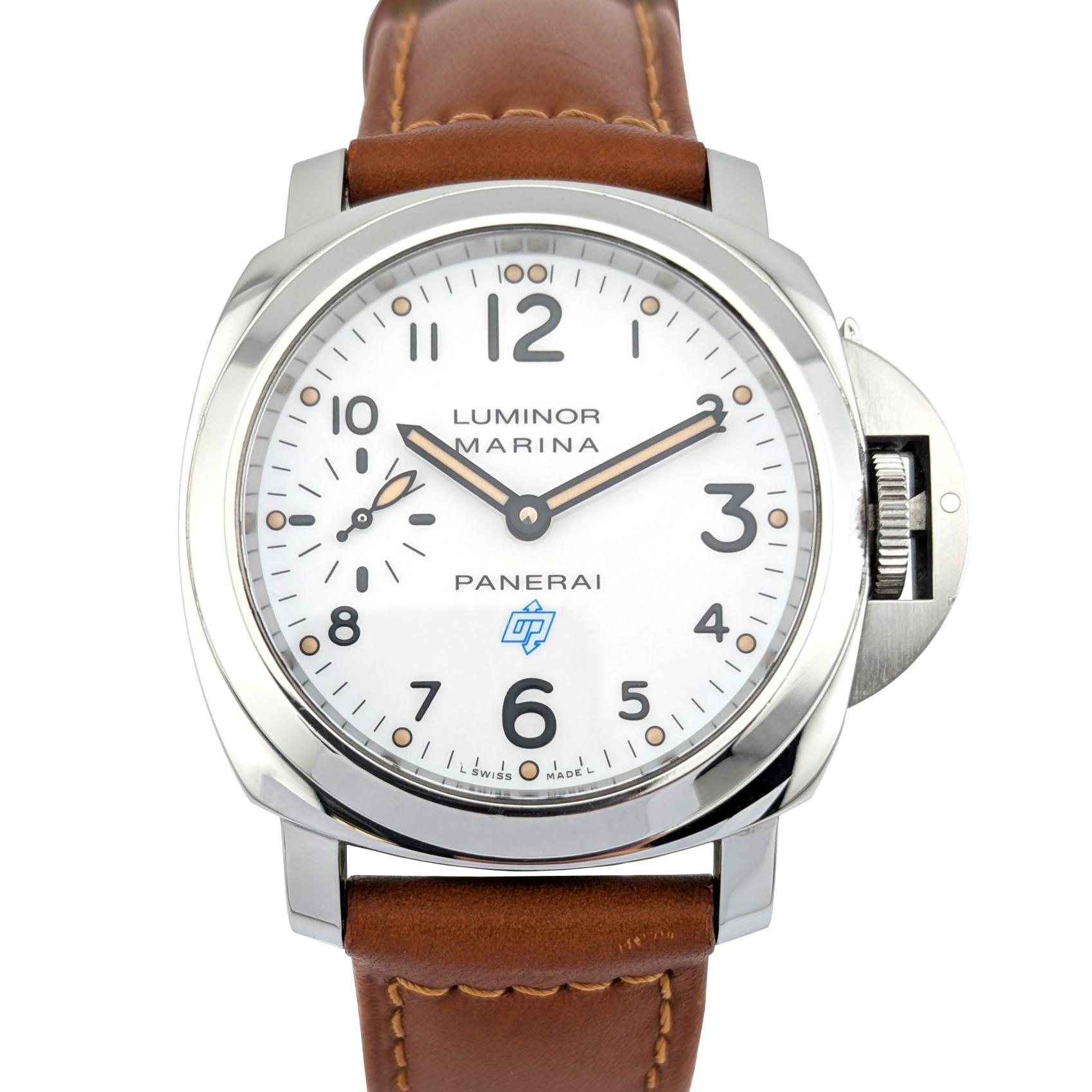 1 Panerai PAM00660 Luminor Marina Logo Bianco 44mm 2017 Box & Papers OP7040