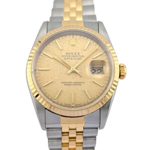 Rolex 16233 Datejust 36 Champagne Jubilee Dial 36mm 1995 W-Serial