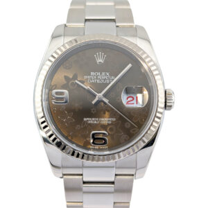 Rolex 116234 Datejust 36 Chocolate Floral Dial 36mm 2013 Box & Papers