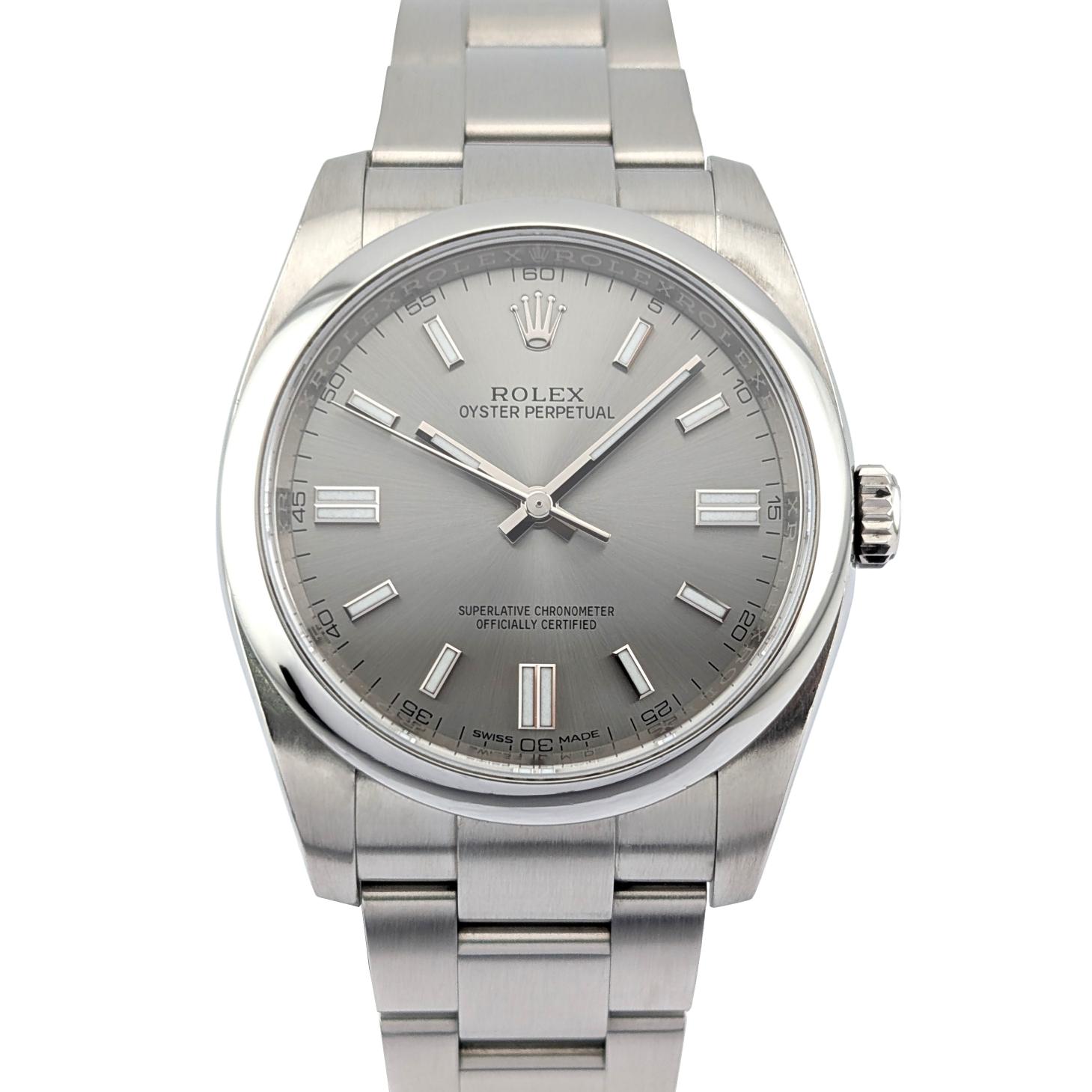 1 Rolex 116000 Oyster Perpetual 36 Silver Dial 36mm 1991 X-Serial