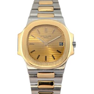Patek Philippe 3800 Nautilus Two Tone Champagne Dial 37.5mm ~1990s