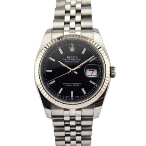 Rolex 116234 Datejust 36 Black Dial On Jubilee 36mm ~2013