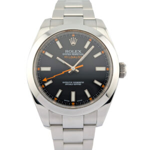 Rolex 116400 Milgauss Black Dial 40mm 2010 Box & Papers V-Serial