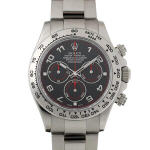 Rolex 116509 Cosmograph Daytona 18k White Gold Racing Dial 40mm 2010 Box & RSC