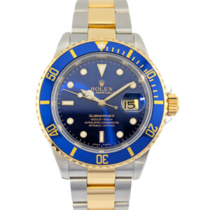 Rolex 16613 Submariner Date Two Tone Bluesy 40mm 2006 Box & Papers
