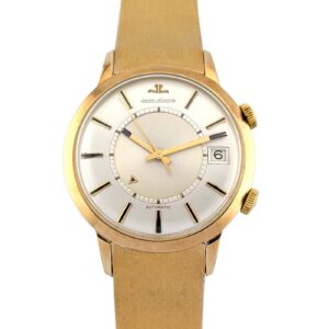 Jaeger LeCoultre E855 Vintage Gold Memovox Alarm 37mm 1970s