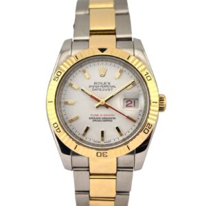 Rolex 116263 Datejust Turn-O-Graph Thunderbird Two Tone 36mm 2005 D Serial