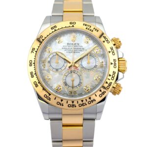 Rolex 116503 Daytona Two Tone Mother of Pearl Diamond Dial 40mm 2019 Box & Papers