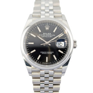Rolex 126200 Datejust 36 Black Dial Jubilee 36mm 2019 Box & Papers