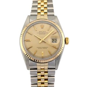 Rolex 1601 Vintage Datejust 36 Two Tone Champagne Dial 36mm 1975