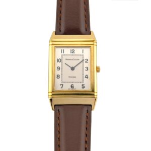 Jaeger-LeCoultre 140.105.1 Reverso Classique Quartz 18k Yellow Gold 23mm ~1990 Box & Papers