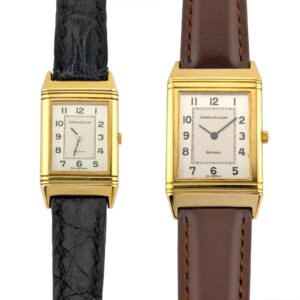 Jaeger-LeCoultre 18k Yellow Gold Reverso Small & Medium Couples Full Set 1980s