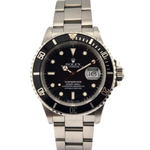 Rolex 168000 Submariner Date "Triple Zero" 40mm 1988 R Serial