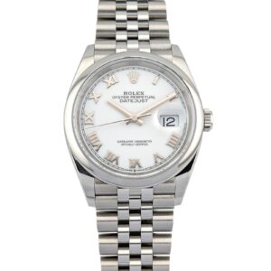 Rolex 126200 Datejust White Roman Dial 36mm 2025 Box & Papers
