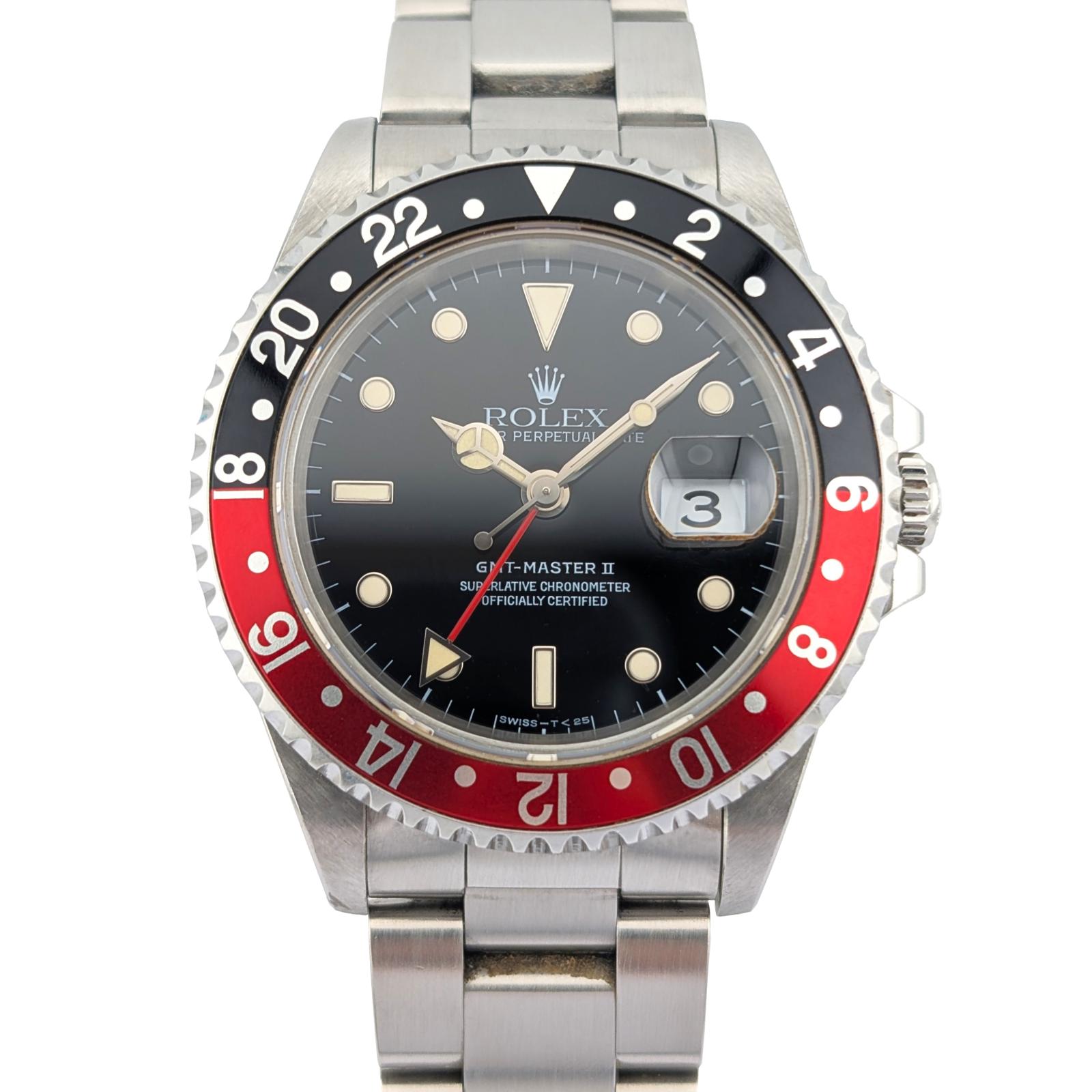 Rolex 16710 GMT-Master II Coke 40mm 1996 Box Papers T-Serial