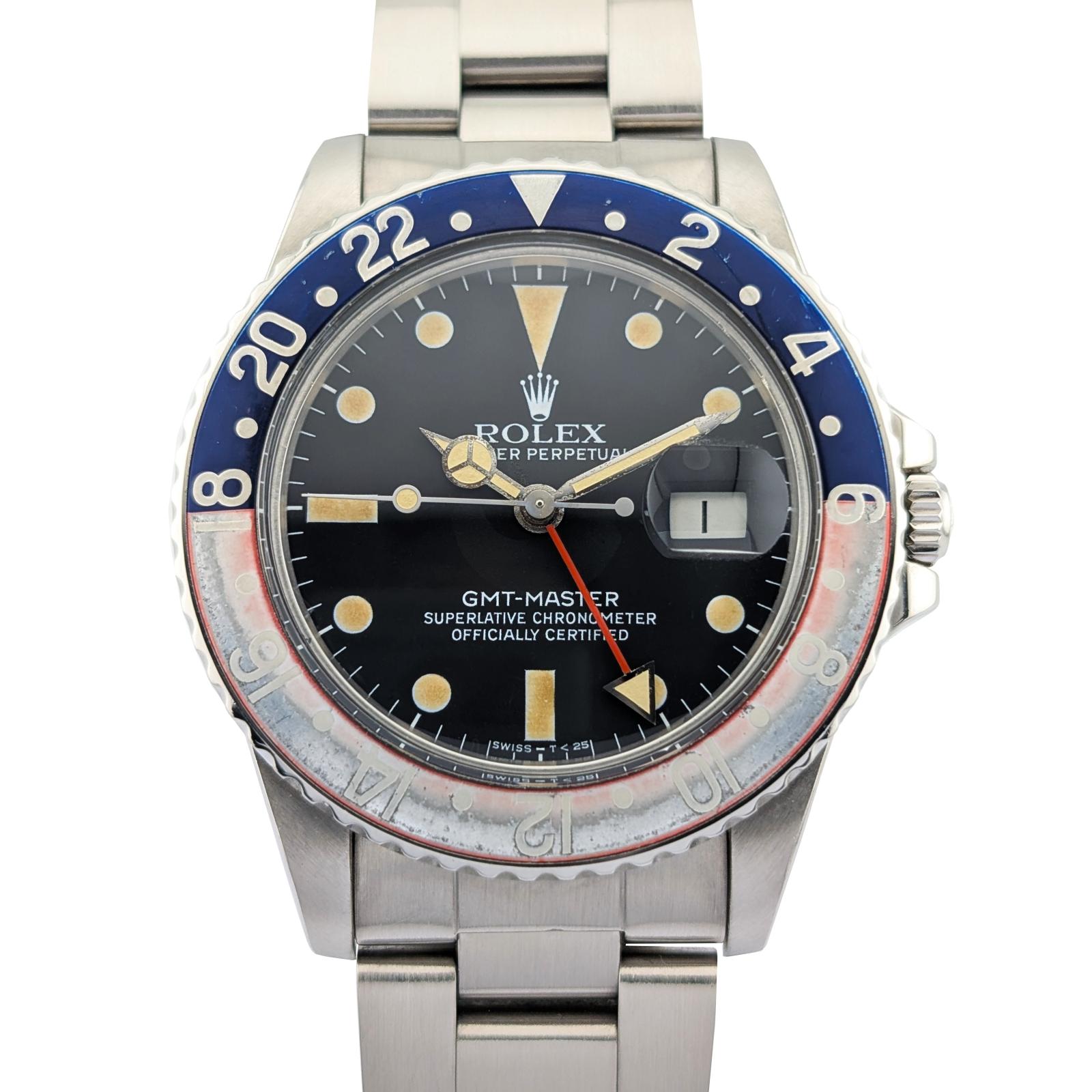 Rolex 16750 GMT-Master Ghost Pepsi Matte Dial 40mm 1982