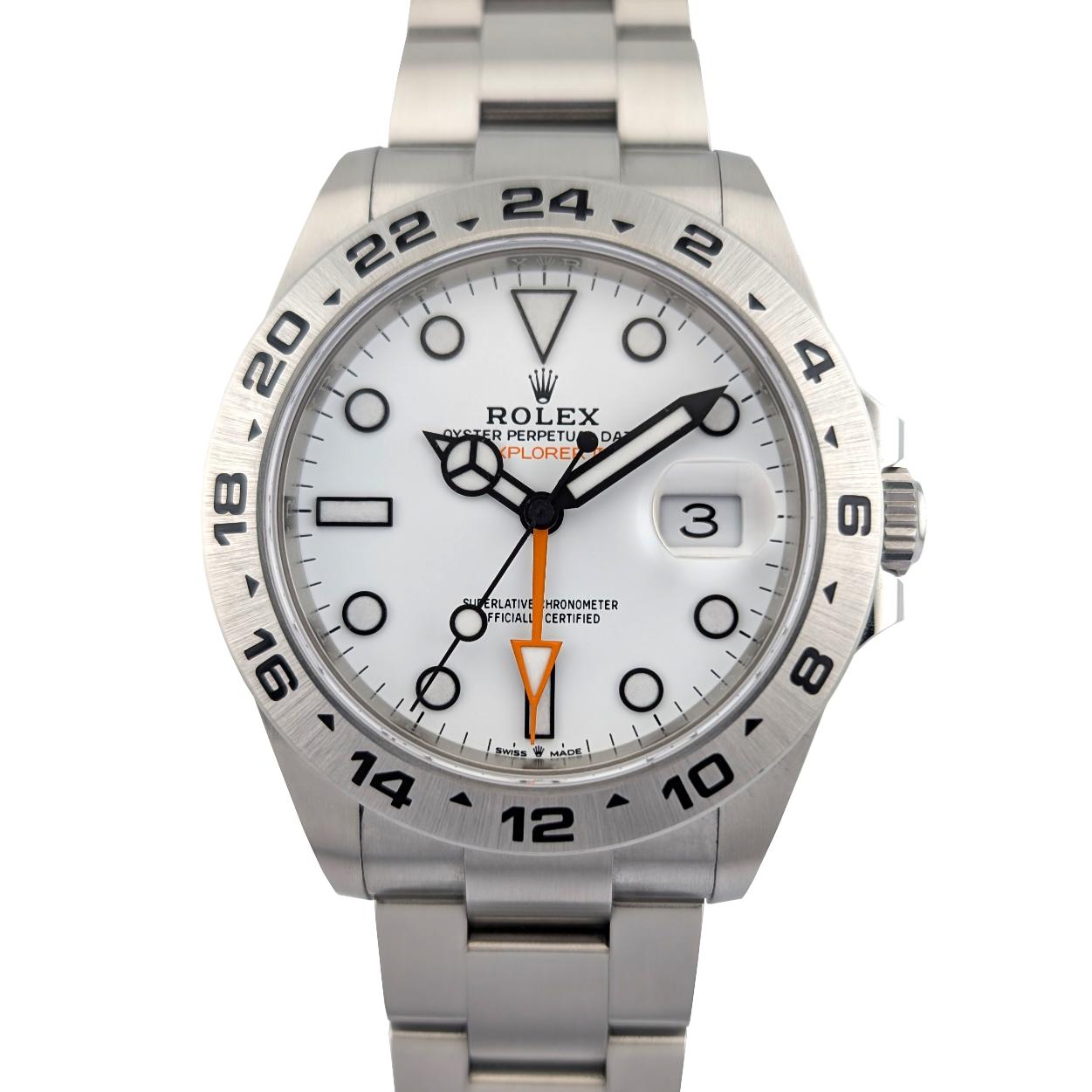 Rolex 226570 Explorer II Polar White 42mm 2021 Box Papers