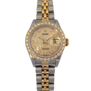 Rolex 69173J Lady-Datejust Diamond Computer Dial 26mm 1991 Box & Papers X-Serial