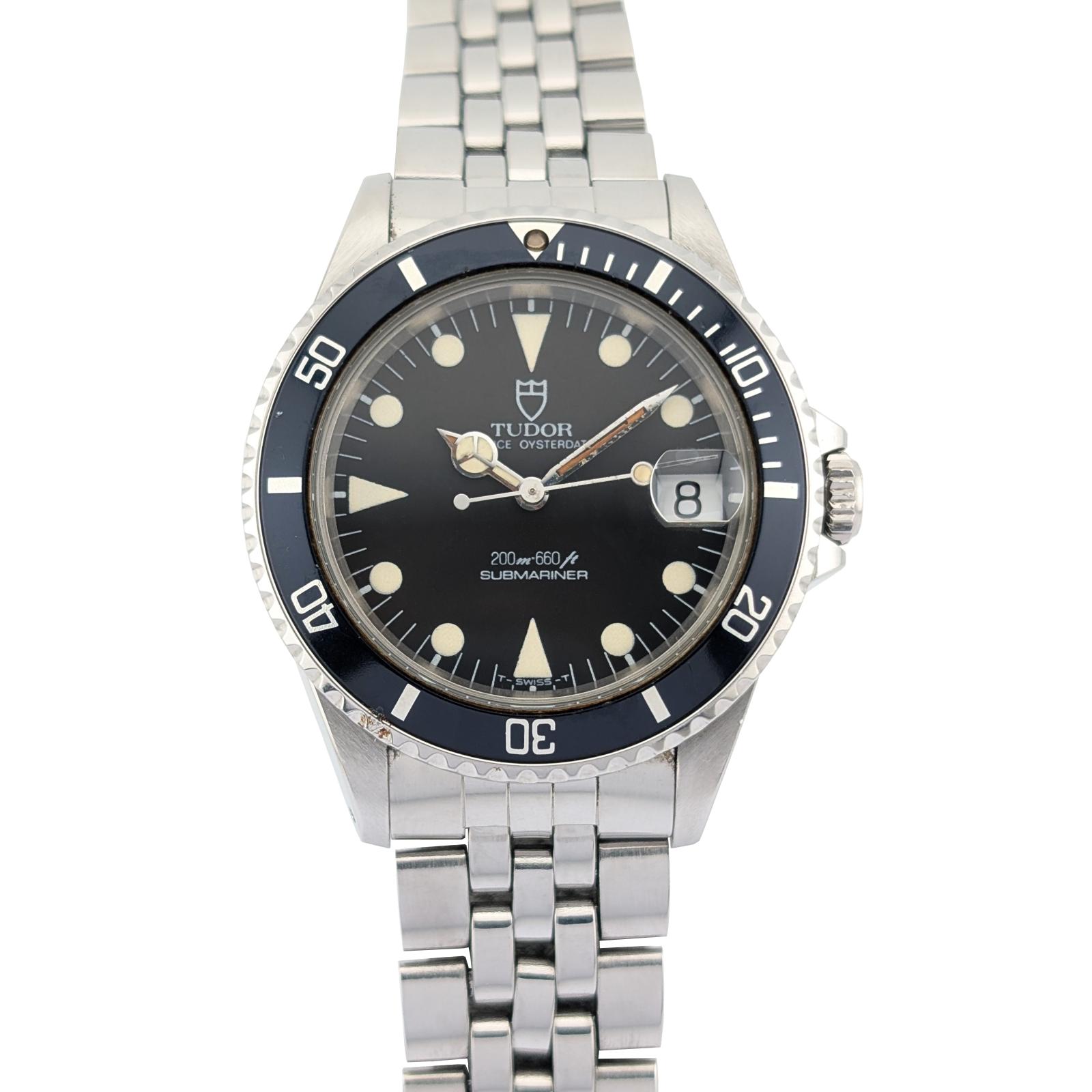 Tudor 75090 Submariner Prince Oysterdate Black 36mm 1988