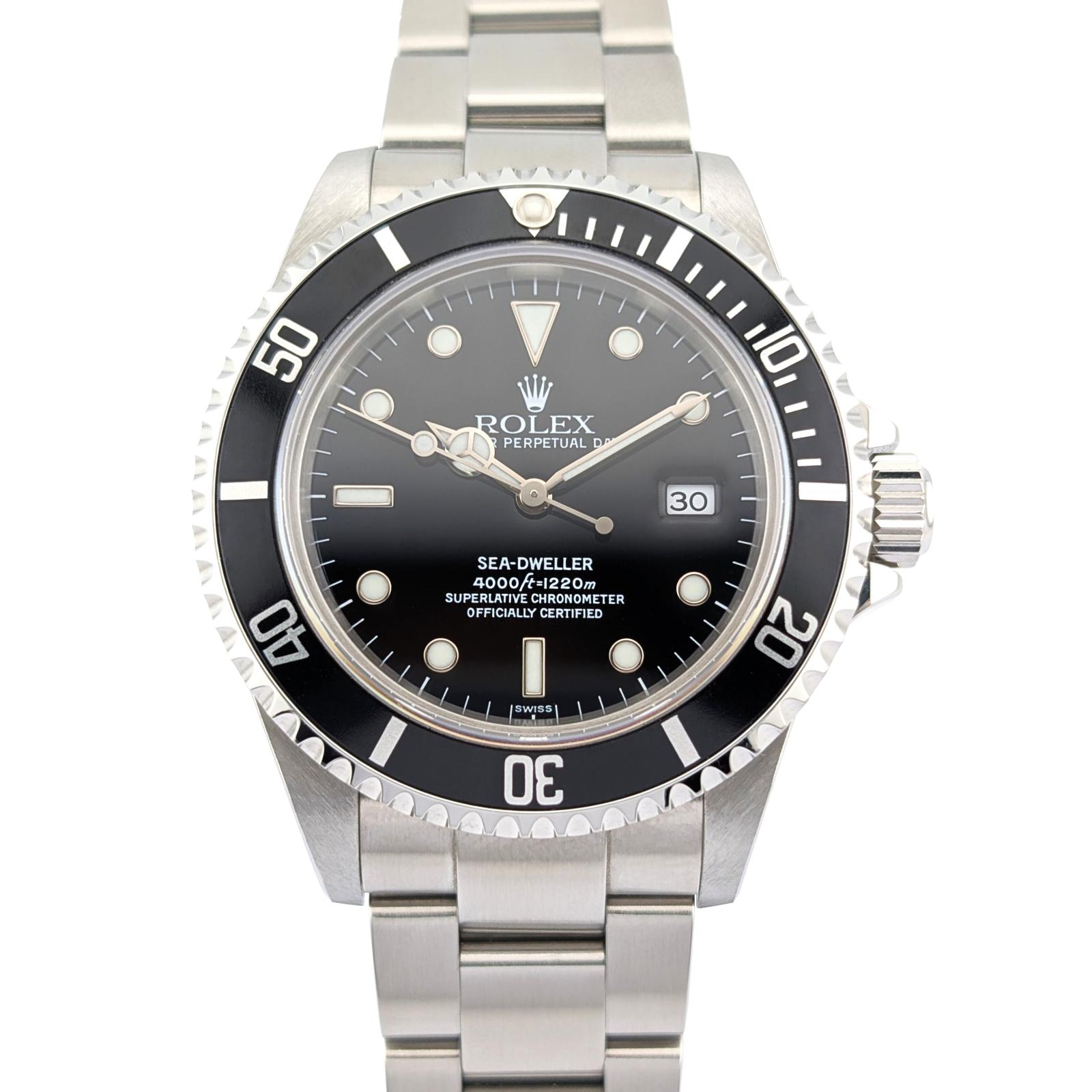 Rolex 16600 Sea-Dweller 4000 Swiss Only 40mm 1999 Box Papers A-Serial